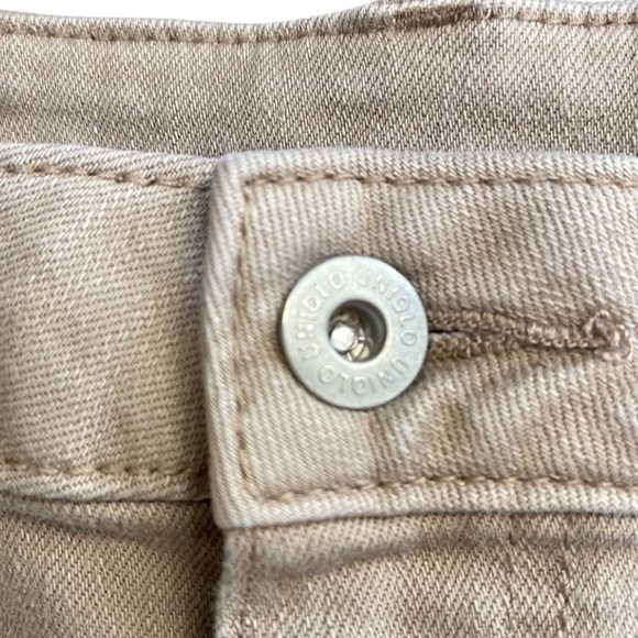 Uniqlo Tan Shortie Jeans Shorts S - Picture 4 of 6